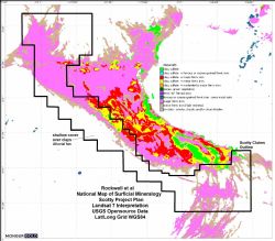 Figure 5: Plan of Scotty Project claims