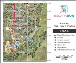 Figure 1. Drill location plan of resource definition holes