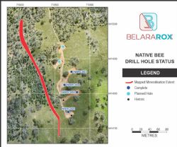Figure 2. Drill location plan of resource definition holes