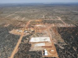 Figure 2: Ore stock-pile from Bulk Sample pit at Kat Gap