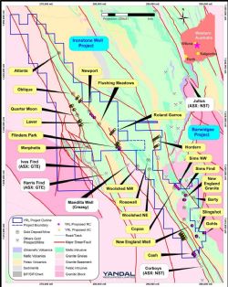 Figure 1 – Location map of Ironstone Well and Barwidgee Projects