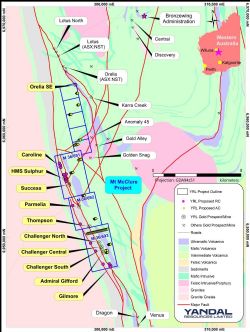Figure 2 – Location map of Mt McClure Project