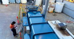 Figure 4 – Commissioning of kiln with concentrate.