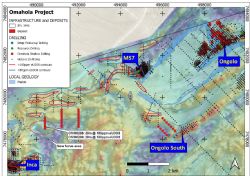 Figure 2: Omahola area showing Inca deposit