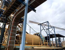 Image 3 – The Ball Mill at the Gam Plant ready for processing,