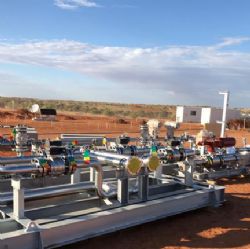 Skids at separation and metering lease ready for Installation