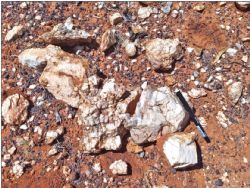 Figure 1. Pegmatite within the Bullabulling Project
