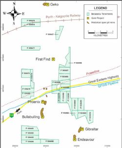 Figure 2. Location of the Bullabulling Project