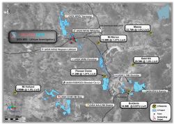 Figure 3. Lithium deposits located within the Coolgardie region