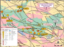 Location of the Barkly Project and major historical mines