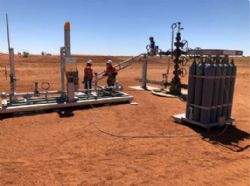 Nitrogen purge operations during commissioning at Vali-1