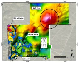 Figure 3: Location of the gravity High Test target