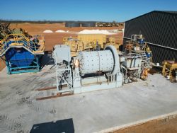 Figure 1: Picture showing Ball Mill, Trommel and water tanks.
