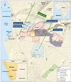 Figure 1: Location of the Nova JV EPLs 3669 and 3670.
