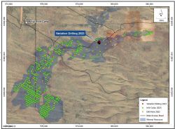 Figure 4: Ambassador and Princess deposits, drill hole locations.