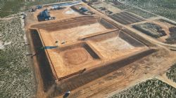 Figure 2: Commencement of Kat Gap dam lining