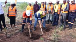Figure 1: Makuutu Demonstration Plant ground-breaking performed by RRM Country Manager