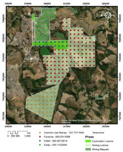 Figure 4: Location of anticipated drill holes