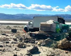 Figure 1a: Drill rig – Photos at the first drill hole at the Liberty Lithium Brine Project