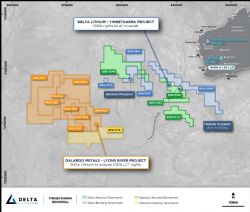 Delta Lithium Tenement Map