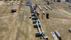 Figure 2: Mechanical crews commencing plant construction