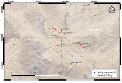 Figure 2: EPL3669, Drill hole locations at Barking Gecko.