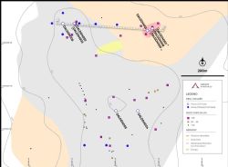 Figure 4: Dalabatini drill hole location plan