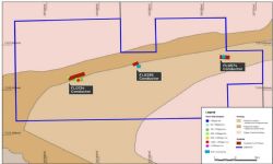Figure 2: Plan location of FLEM conductors FLG134, FLG285, and FLG574