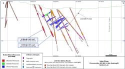 Figure 2 – Cross-section view A-A – Inter Pegmatites