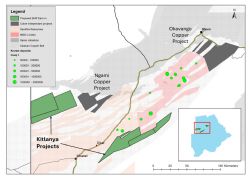 Figure 1. Locality map illustrating the position of project areas
