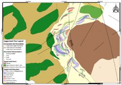 Figure 3: Geological Map of the Juggernaut VHMS Target