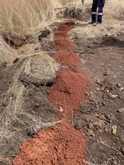 Figure 1: Drilling underway at Boussoura
