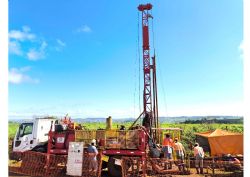 Figure 4: Diamond drilling in progress