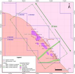 Diagram 2: Indicative area covered by the completed Stage 1 (2023) air core drill program