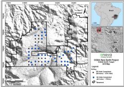 Drillhole map of CODA North