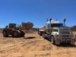 Figure 5: First Phillips Find ore being loaded on route to the Greenfields Mill