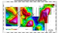 Figure 4, Map of simplified geological interpretation from the ground magnetic data