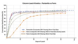Figure 2: Leach Kinetics - Au recovery v time