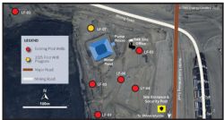 Figure 1: Lucky Fox Pilot Well Program ariel view 