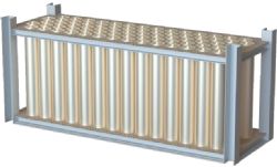 Figure 1 – Diagram showing the packing of cells in same size module from 48 to 72 cells