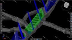 Figure 3 – Oblique view of 1438 Longhole Stope.