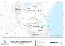 FIGURE 1 – LOCALITY MAP SHOWING THE MADABA PROJECT