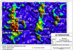 FIGURE 2 – RADIOMETRIC PROSPECTS AT THE MADABA PROJECT