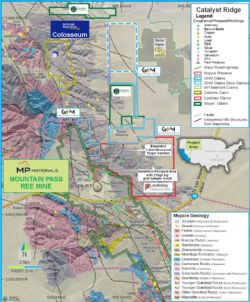 Figure 1: Interpreted bedrock geology map from the US Geological Survey