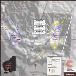 Figure 7. T1B Prospect – Soil Samples and Planned RC Drilling