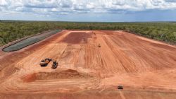 Carpentaria Gas Plant pad ready for pile installation.