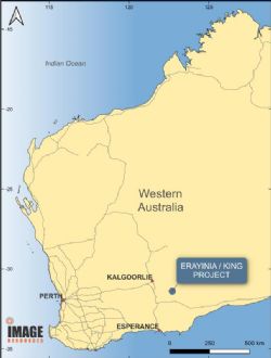 Figure 3 – Regional location plan showing Erayinia/King Gold Project