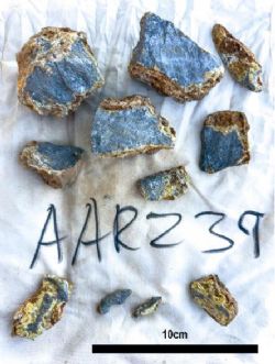 Figure 1: AAR239 which assayed 34.3% Sb