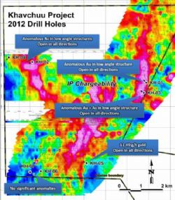 Khavchuu Project Drill Holes