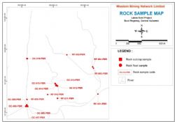 Western Mining Limited (ASX:WMN) Rock Sample Map